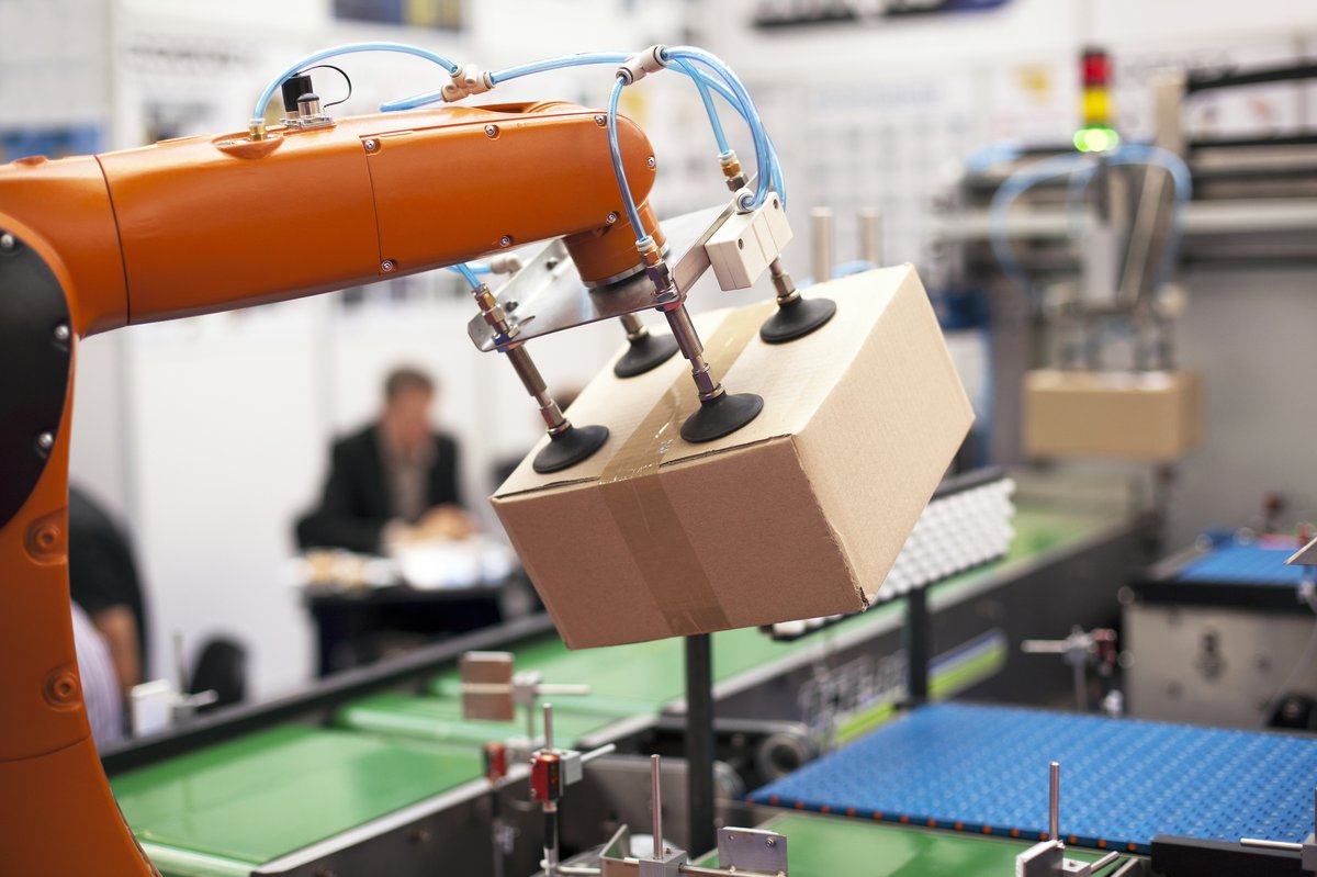 robot pallettizzatore per automazione industriale
